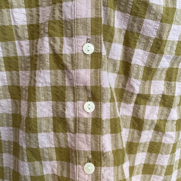 Universal Threads Oversized Plaid Cropped Top - Picture 2 of 8